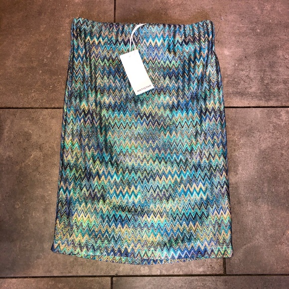 Different shades of blue zig zag skirt ๐๐ - Picture 1 of 1